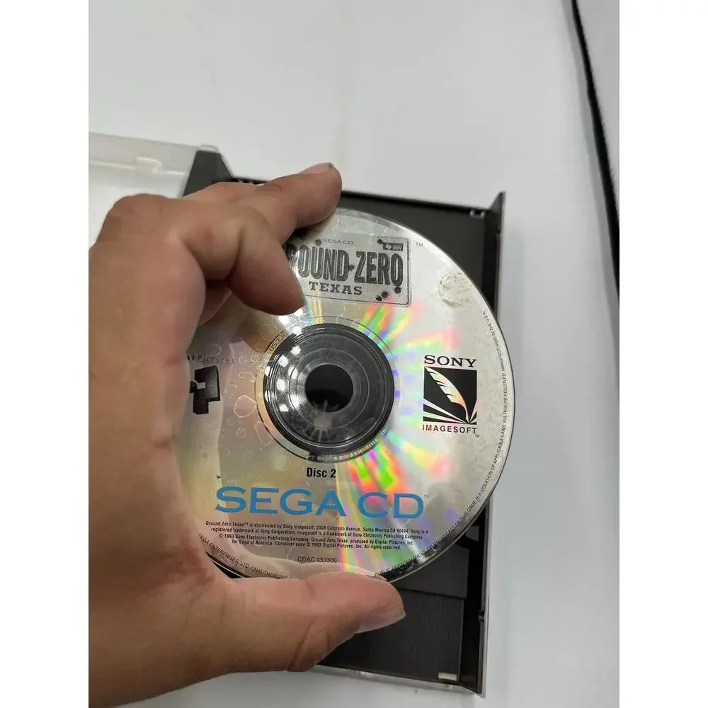 Ground Zero Texas Sega CD Double Discs Only W/ Original Case